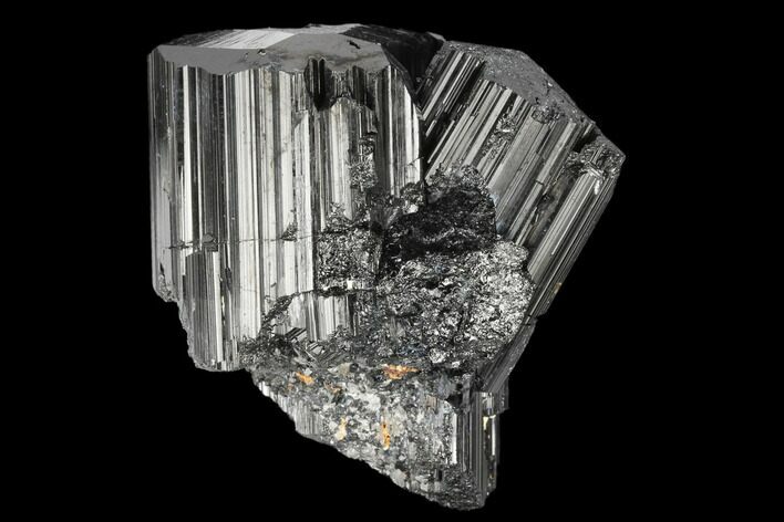 Terminated Black Tourmaline (Schorl) Crystal Cluster - Madagascar #174146